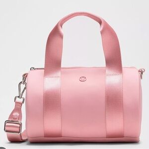 Lululemon Knit Nylon Mini Barrel Duffle Bag 5L PINK TIDE NWT